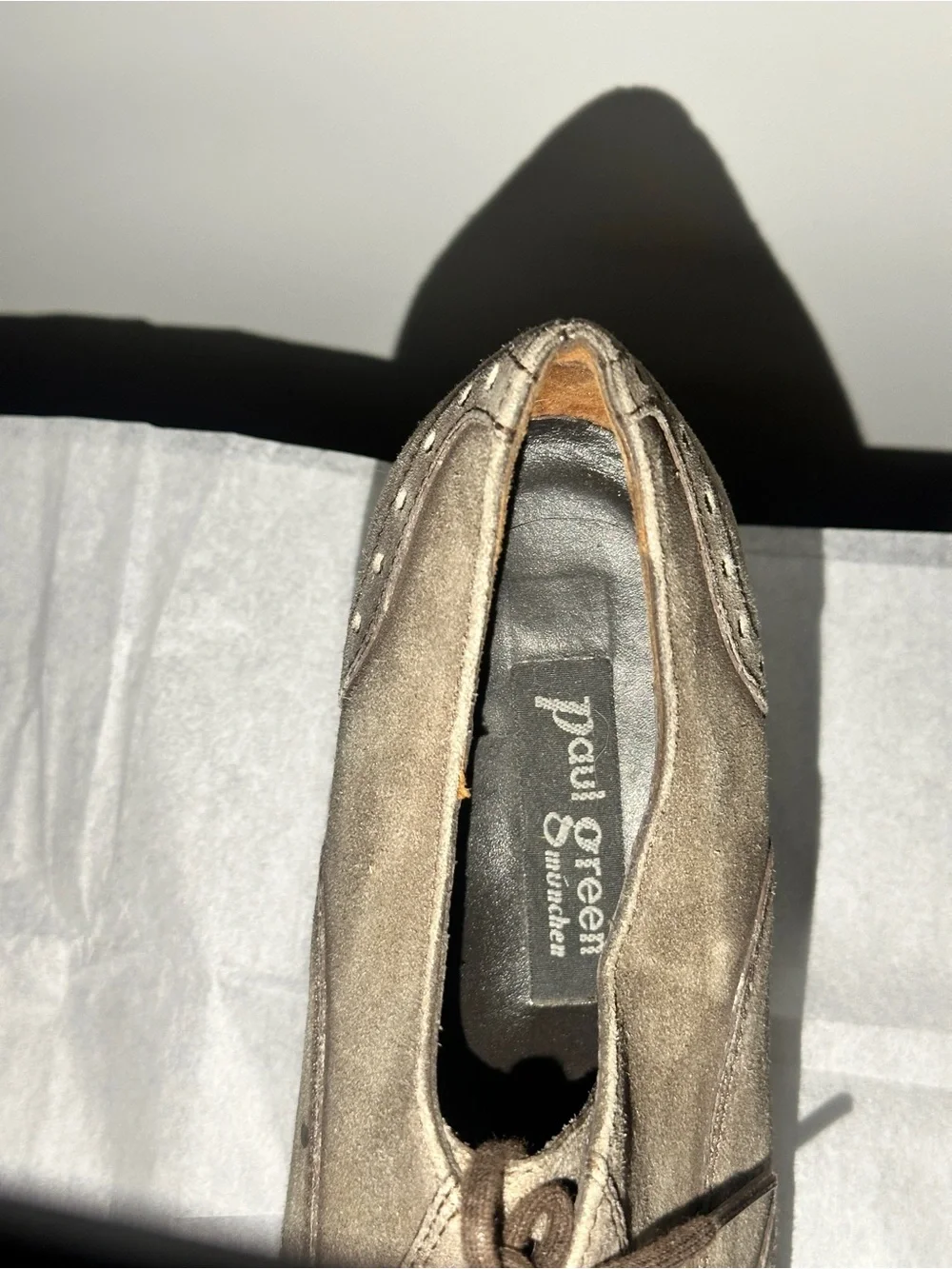 Paul Green taupe suede